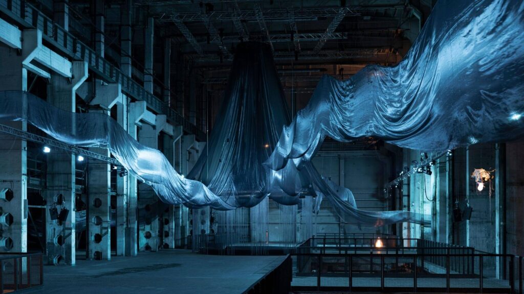 Laure Prouvost, WE FELT A STAR DYING 2025. Installation view at Kraftwerk Berlin.