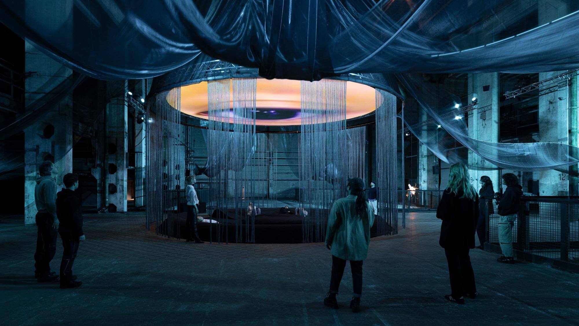 Laure Prouvost, WE FELT A STAR DYING 2025. Installation view at Kraftwerk Berlin.